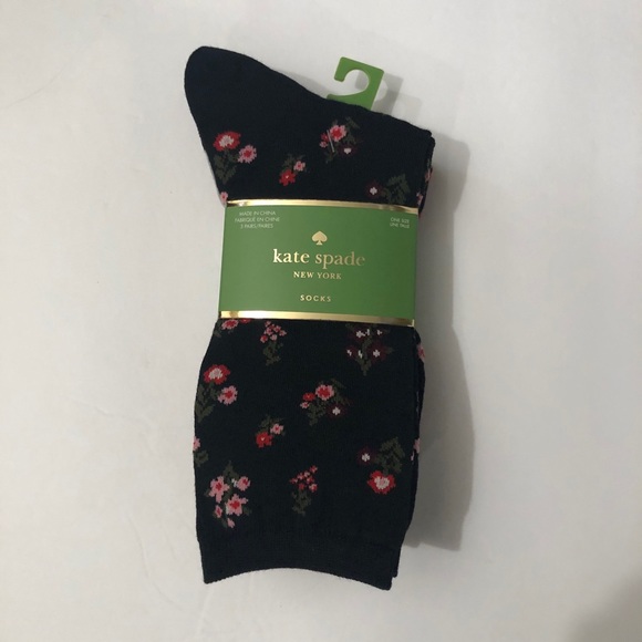 Kate Spade 3 Pk Crew Socks NWT - Picture 3 of 4